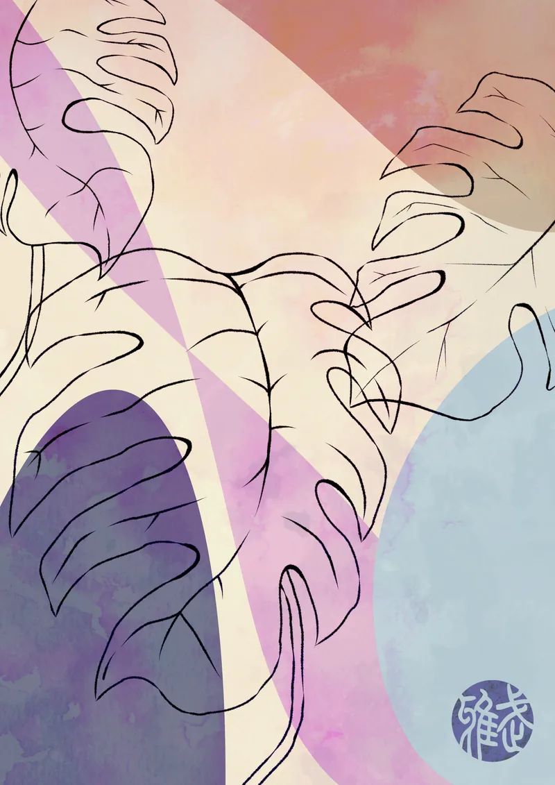Digital Artwork - Monstera 1